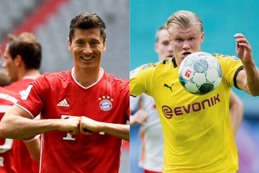 Robert Lewandowski, Erling Haaland (Photo Credit: Twitter)