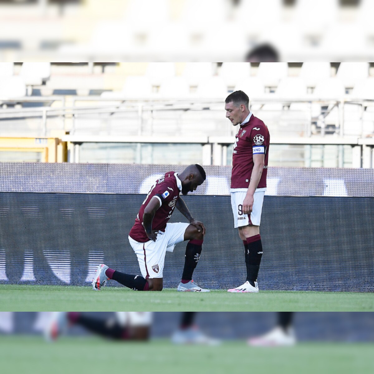 Serie A Andrea Belotti Misses Penalty Nicolas Nkoulou Takes The Knee As Torino Draw Parma On Return