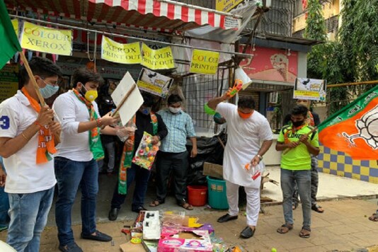 A photo tweeted by BJP's Tejinder Singh Tiwana as part of his protest against Chinese goods. (Image credit: Twitter@TajinderTiwana)