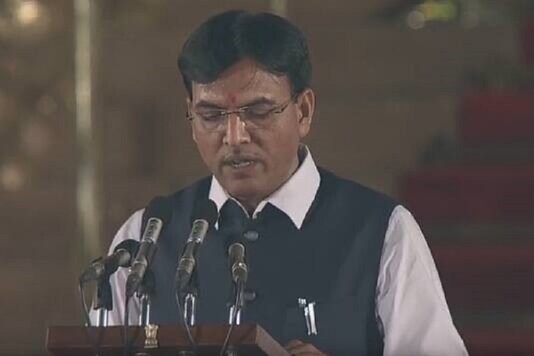 File photo of  Union minister Mansukh L Mandaviya. (Credit: news18) 