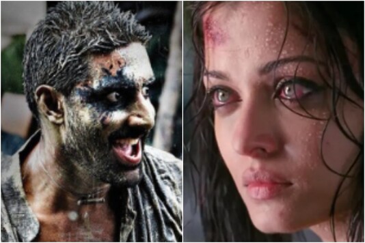 Abhishek Bachchan and Aishwarya Rai in 'Raavan'