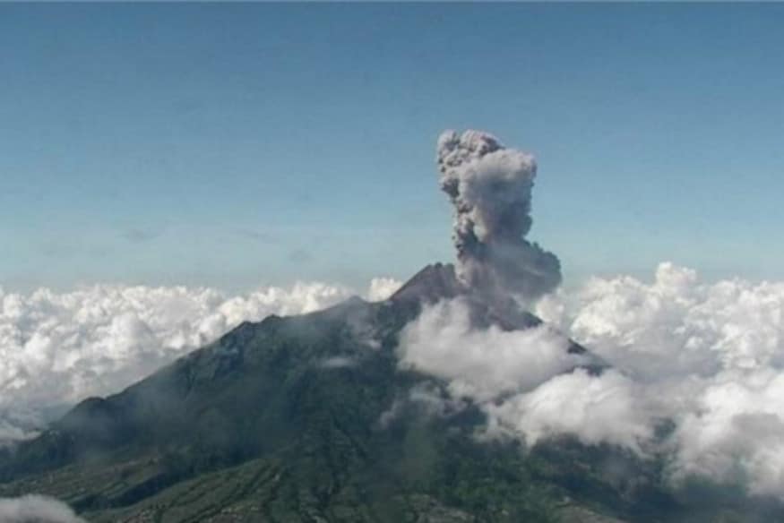 Indonesia s Mt Sinabung  Volcano Blasts Tower of Smoke and 