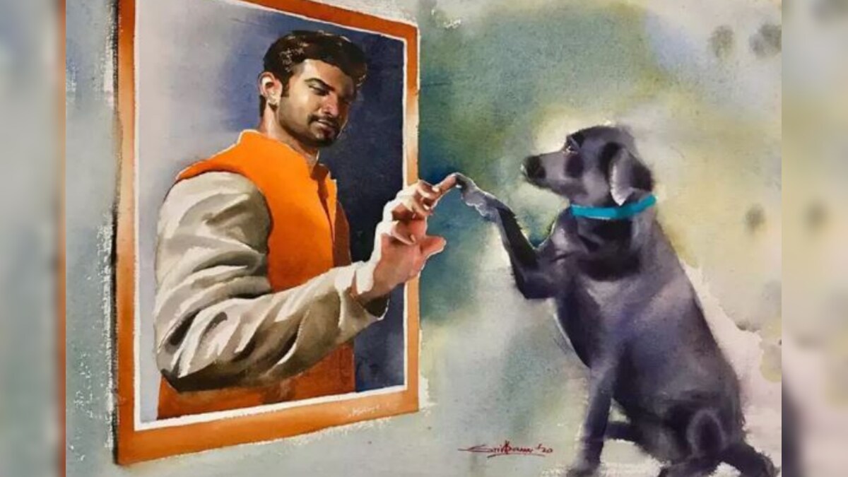 Artist Who Drew Viral Portrait Of Sushant Singh Rajput And His Pet Fudge Opens Up About His Love For the Actor