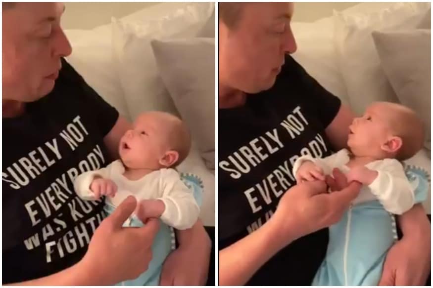 This is Your Dad Speaking': Video of Elon Musk Cuddling with Baby X is  Breaking Twitter
