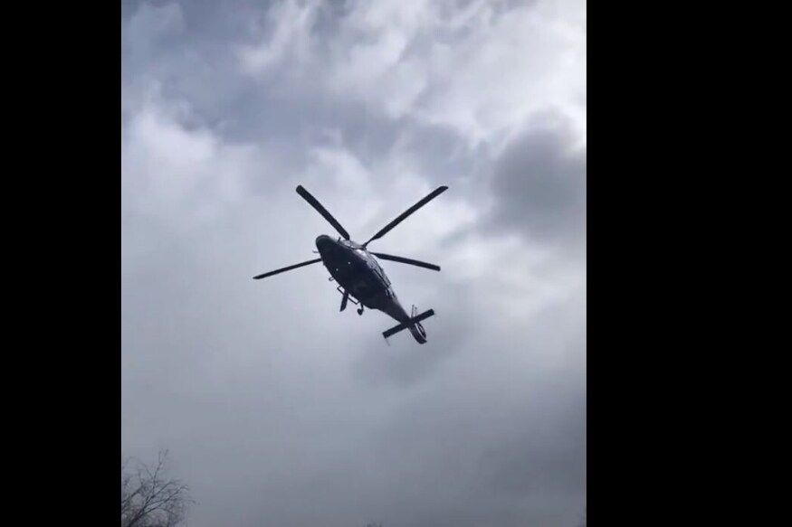Viral Video of Helicopter 'Floating' Midair Without Moving its Blades