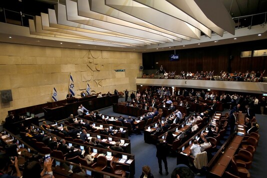 A general view shows the plenum at the Knesset, Israel's parliament, in Jerusalem May 29, 2019. REUTERS/Ronen Zvulun