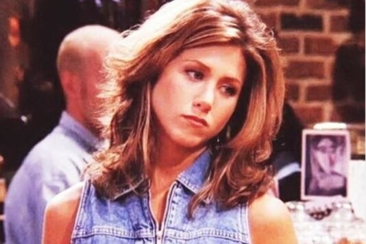 Jennifer Aniston as Rachel Green from Friends.