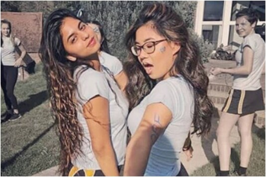 Suhana Khan with a friend