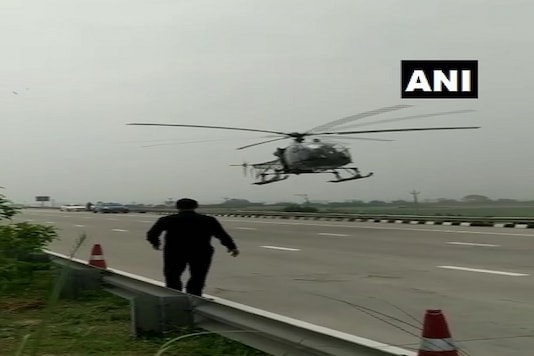 All four personnel on board French-origin Cheetah helicopter were safe and the helicopter later took off after repairs. (Credit: ANI Twitter)