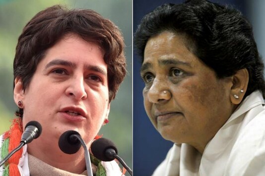 File photos of BSP supremo Mayawati and Congress leader Priyanka Gandhi Vadra.