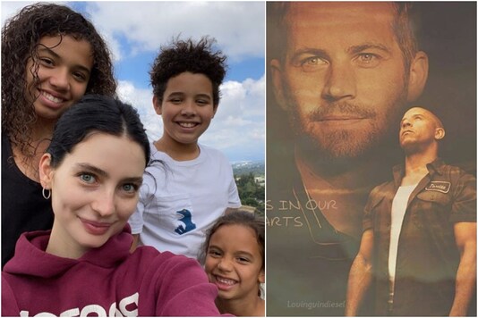 Vin Diesel kids with Paul Walker's daughter Meadow (center)