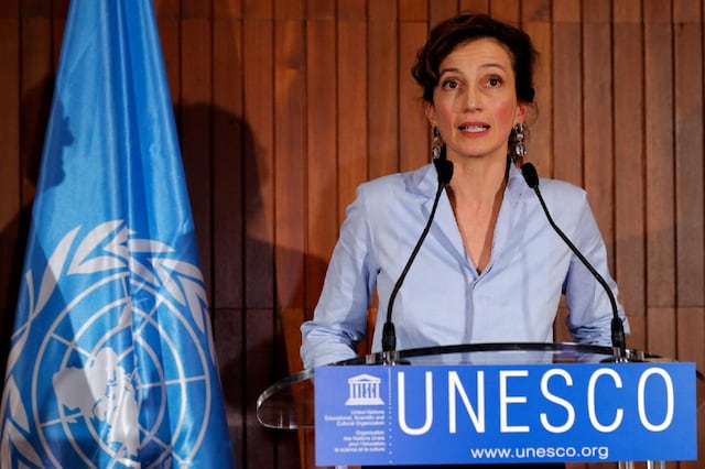 UNESCO Director General Audrey Azoulay (Reuters)