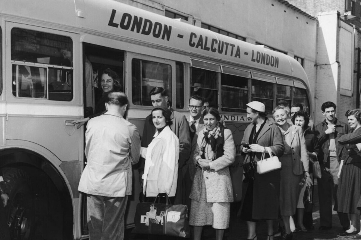 Kolkata To London Road Map A Bus Ride From London To Kolkata In 1950S? Yes, The Viral Photo Is Real