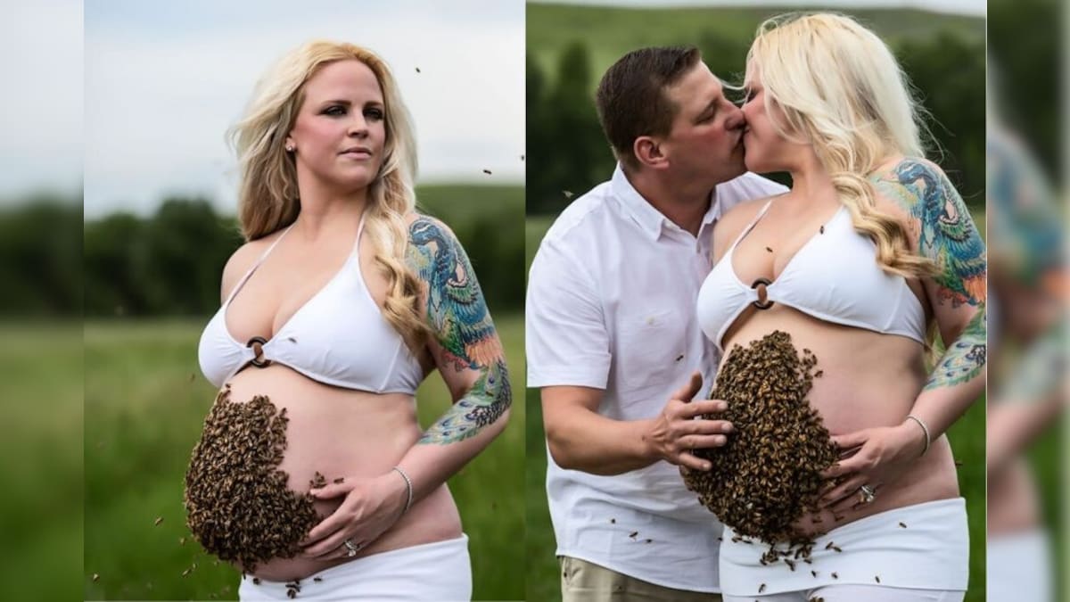 Pregnant Woman Poses With 20,000 Live Bees For Crazy Maternity