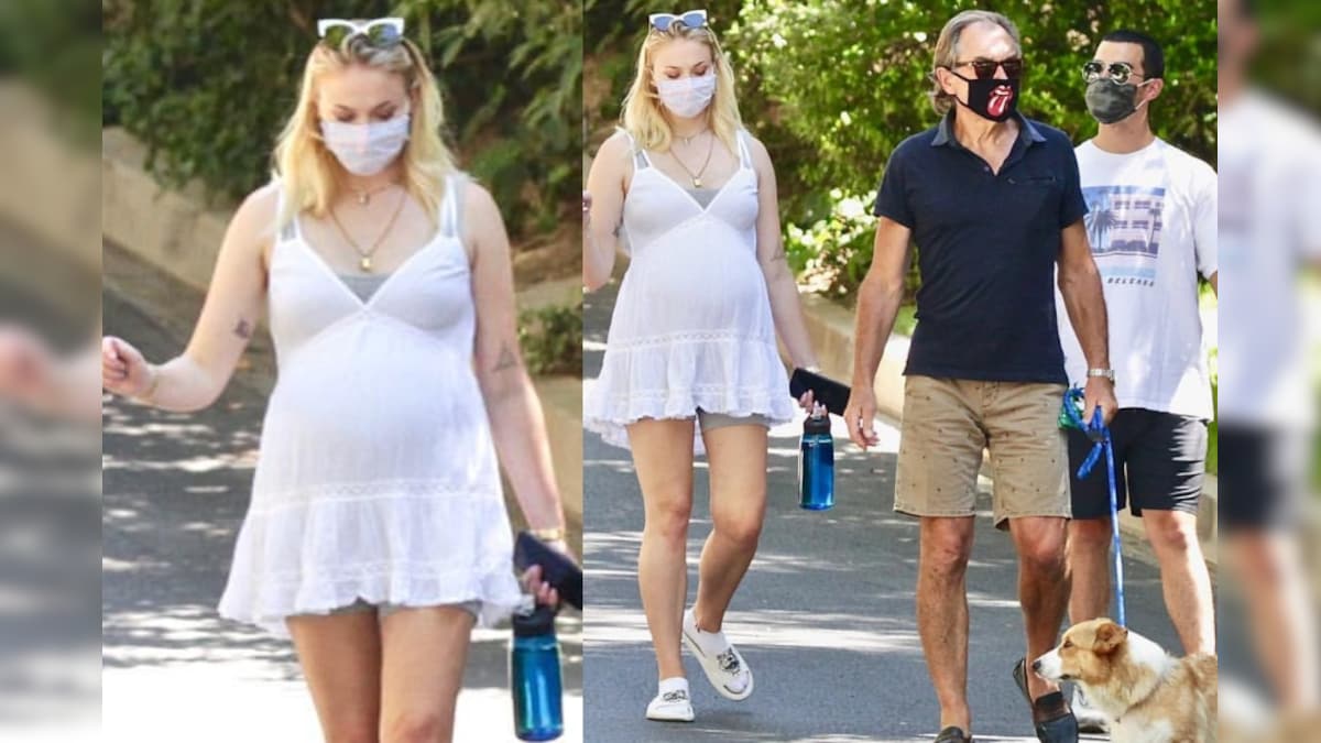 Pregnant Sophie Turner flaunts baby bump on walk with Joe Jonas