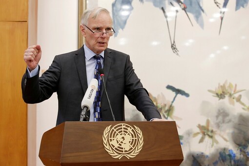 FILE PHOTO: Philip Alston, at the time the UN's special rapporteur on extreme poverty and human rights, attends a news conference in Beijing, China, August 23, 2016. (REUTERS)