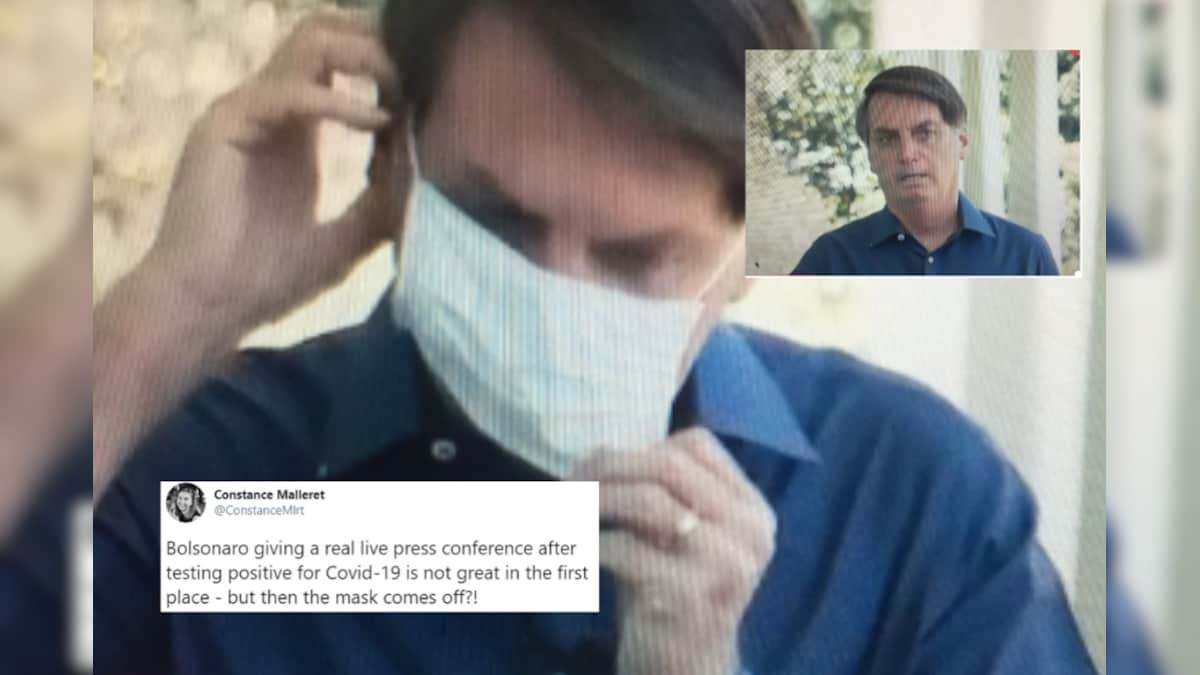 Brazil President Removes Mask After Testing Covid-19 Positive, Twitter Asks, ‘Is This a Joke?’