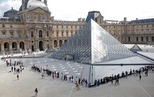 Louvre Pyramid in Paris Reopens After 4-Month COVID-19 Closure