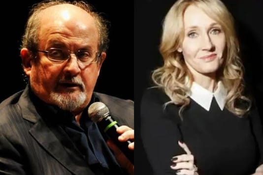 File photo of Salman Rushdie and JK Rowling. File photo of Salman Rushdie and JK Rowling.