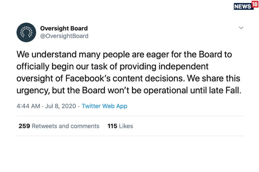 facebook oversight board