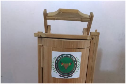 Eco-friendly bamboo tiffin box | Image credit: Twitter Eco-friendly bamboo tiffin box | Image credit: Twitter