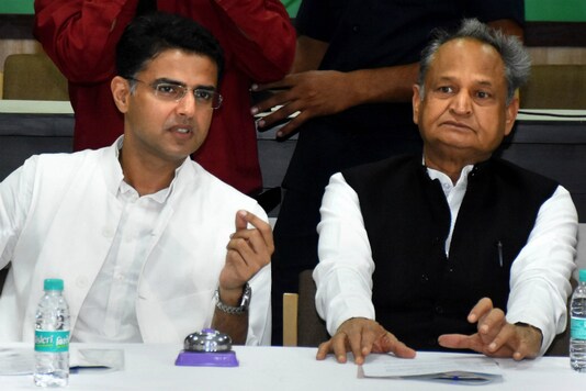 Rajasthan Chief Minister Ashok Gehlot and Sachin Pilot. (PTI File)