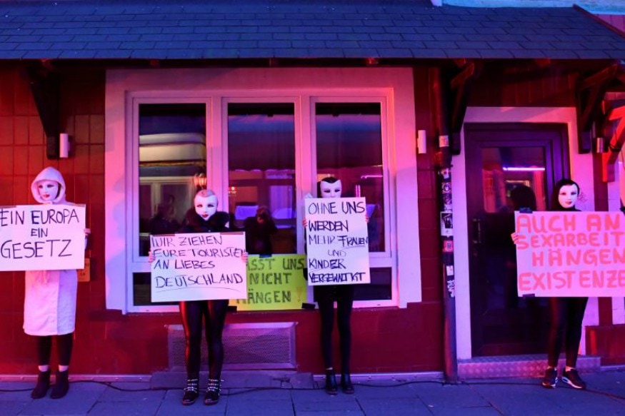 Sex Workers Protest Demanding The Reopening Of Brothels News18