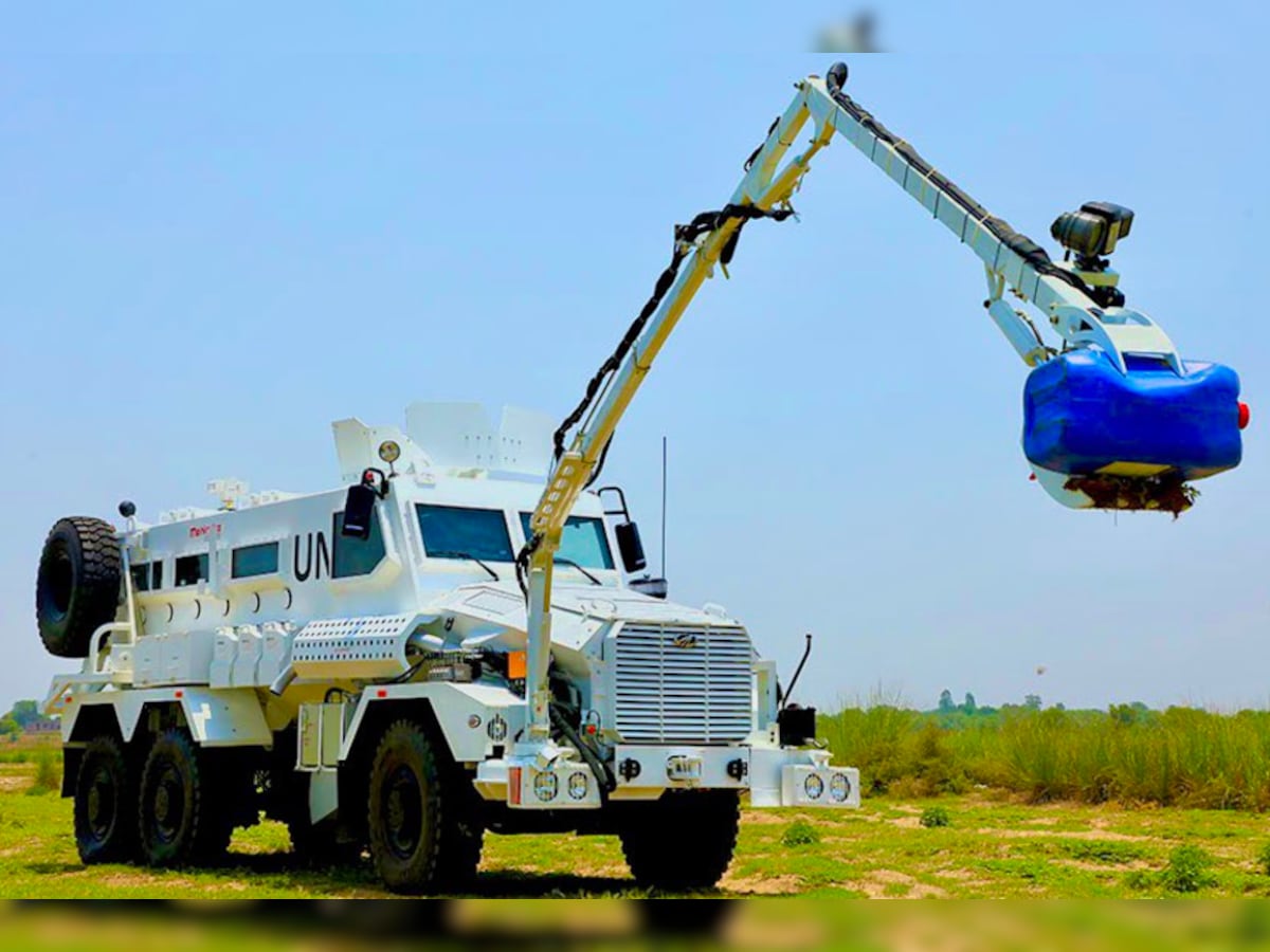 Mahindra's Mine Resistant Armoured Defence Truck is Now Part of UN  Peacekeeping Missions