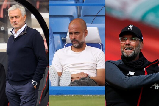 Jose Mourinho (L), Pep Guardiola (C) and Juergen Klopp (Photo Credit: Reuters)