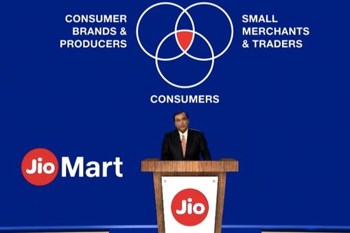 RIL chairman Mukesh Ambani talks of Jio Mart expansion at the virtual AGM.  