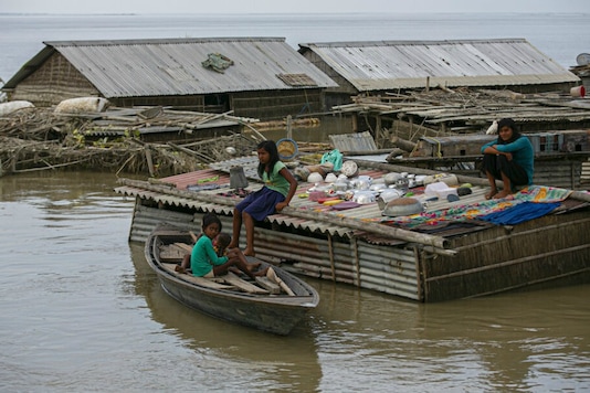 File photo of floods in Assam.
