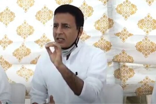 Randeep Singh Surjewala in Rajasthan. (News18)