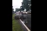 Tired Rhino Falls Asleep on Road Near Assam's Flood-ravaged Kaziranaga Park