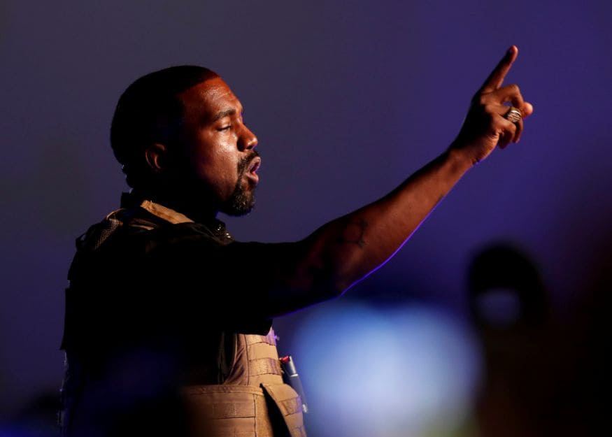 Kanye West Burst Into Tears in His First Presidential Campaign Rally