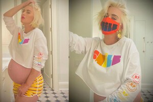 Mom-to-be Katy Perry Flaunts Her Baby Bump in Her Latest Insta-Post