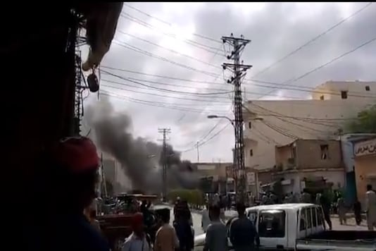 A screen grab of the area where the bomb blast occurred. (Credit: twitter)
