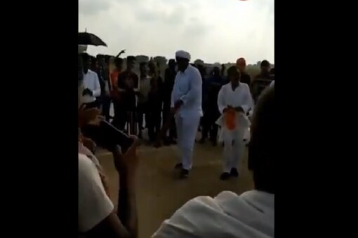 A screen grab of the video that went viral on social media. (Twitter) 