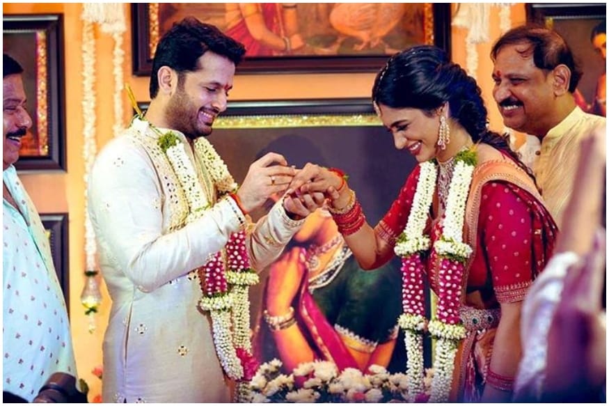 Telugu actor Nithiin Gets Engaged to Shalini in Hyderabad ...