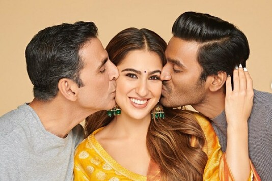 Akshay Kumar, Sara Ali Khan and Dhanush in Atrangi Re