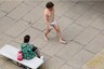 Man Walks Down London Street in Nothing But a Mask