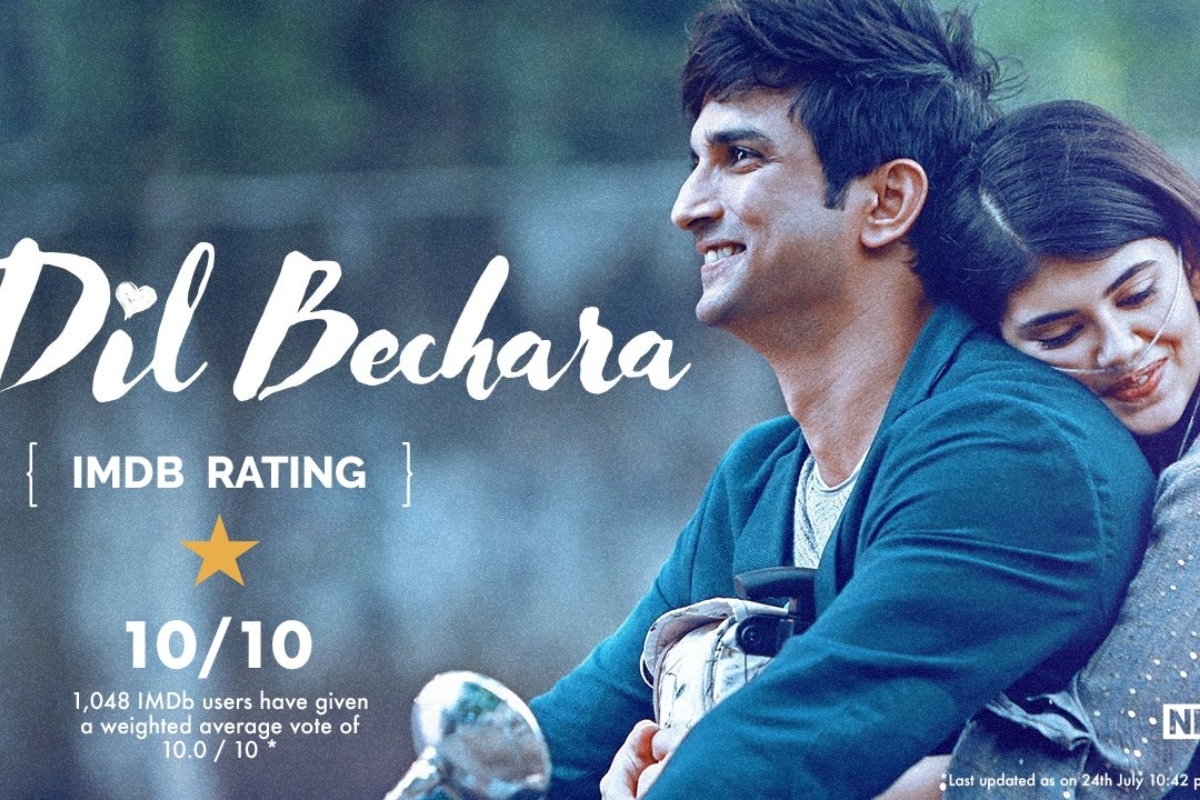 Sushant Singh Rajput S Dil Bechara Gains 1st Place On Imdb S Top Rated Indian Movies List