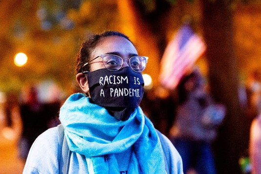 Black Lives Matter protests in Portland on July 23, 2020. (AP Photo/Noah Berger)
