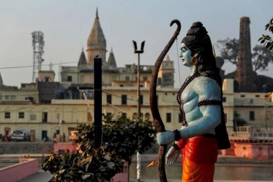 A statue of Lord Ram is seen after Supreme Court's verdict on the disputed religious site in Ayodhya. (Image: Reuters)
