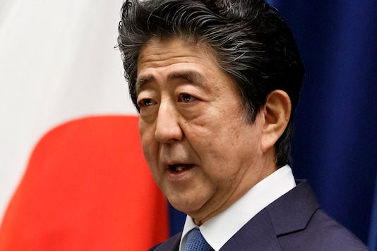 In this June 18, 2020, file photo, Japan's Prime Minister Shinzo Abe speaks during a press conference at the prime minister's official residence in Tokyo. (Rodrigo Reyes Marin/Pool Photo via AP, File) In this June 18, 2020, file photo, Japan's Prime Minister Shinzo Abe speaks during a press conference at the prime minister's official residence in Tokyo. (Rodrigo Reyes Marin/Pool Photo via AP, File)