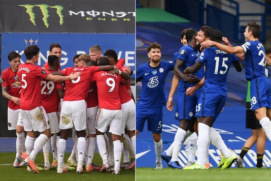 Manchester United (L) and Chelsea (Photo Credit: Reuters)