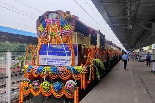 Locomotives ready to leave for Bangladesh. (News18)