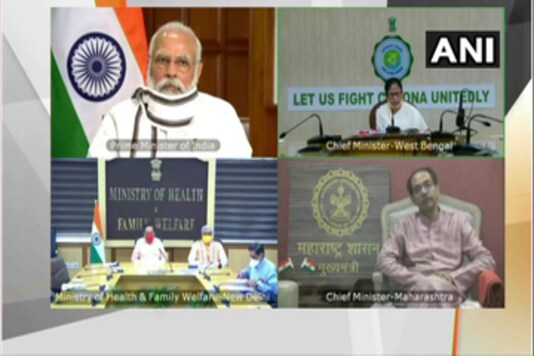 PM Narendra Modi at the launch of 3 new high-throughput labs on Monday. (Twitter/ANI)