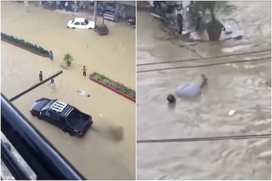 Gone with the Wave: Man Smoothly Floats on Flowing Water as Heavy ...