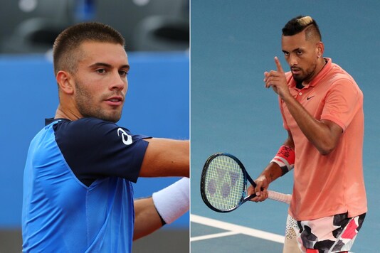 Borna Coric (L) and Nick Kyrgios. (Photo Credit: Reuters)