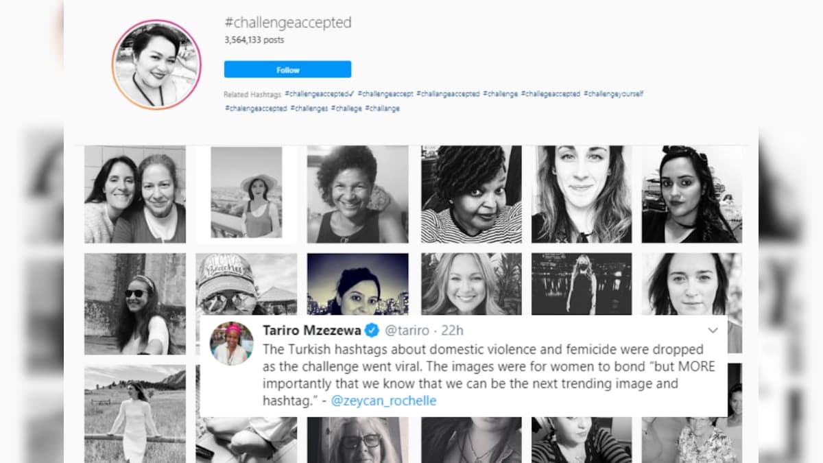 ChallengeAccepted: The real reason why women started posting black-and-white  pictures of themselves on Instagram
